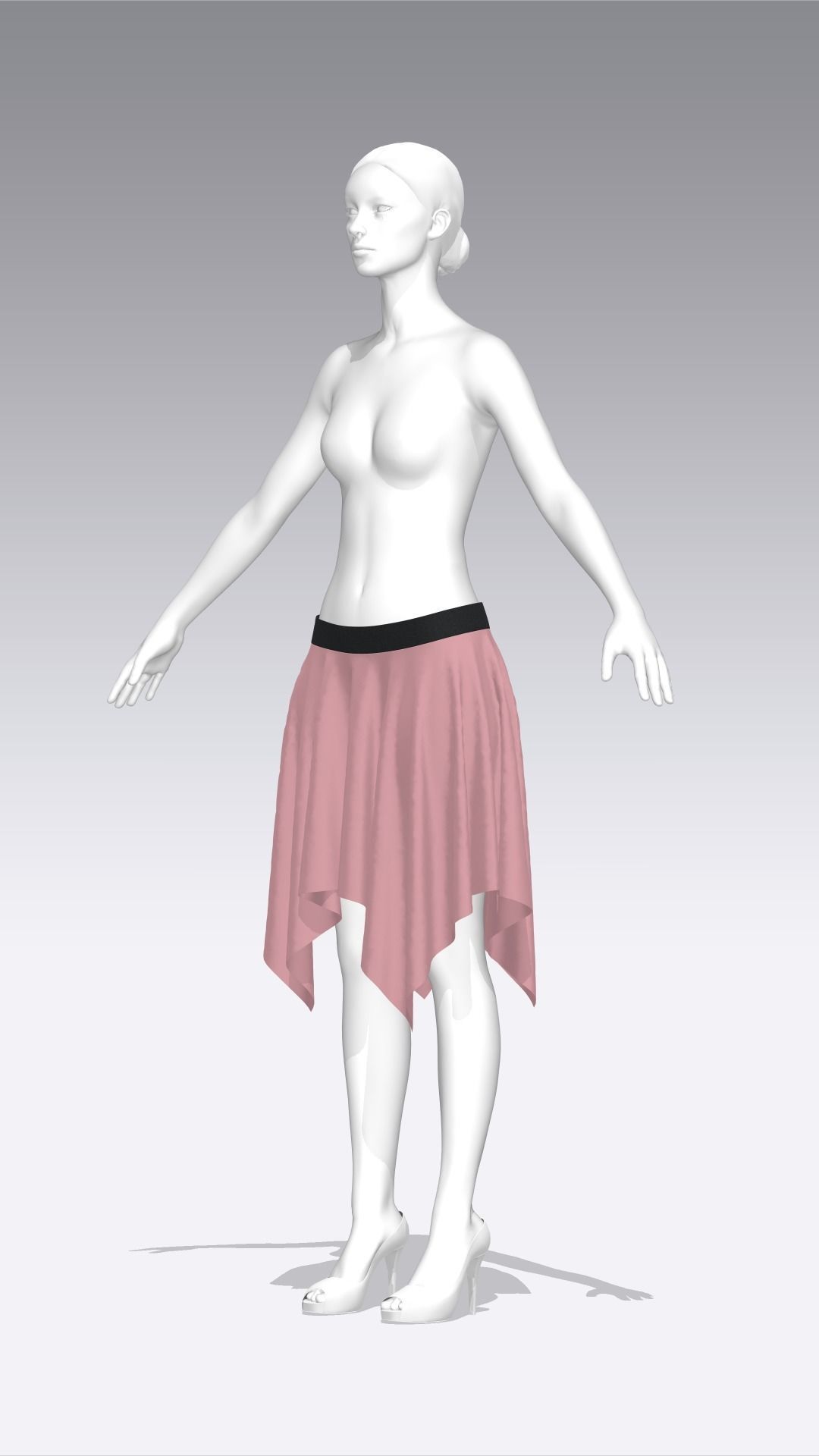 Skirt Outfits MD CLO 3D zprj project files 3D model 3D model_98