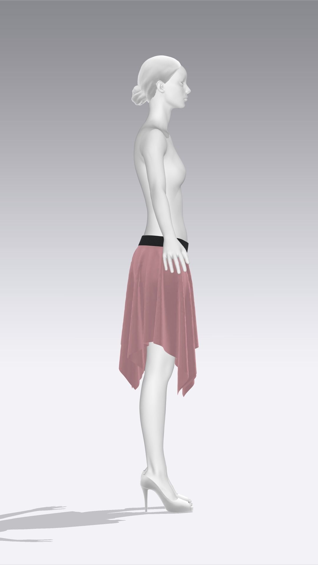 Skirt Outfits MD CLO 3D zprj project files 3D model 3D model_93