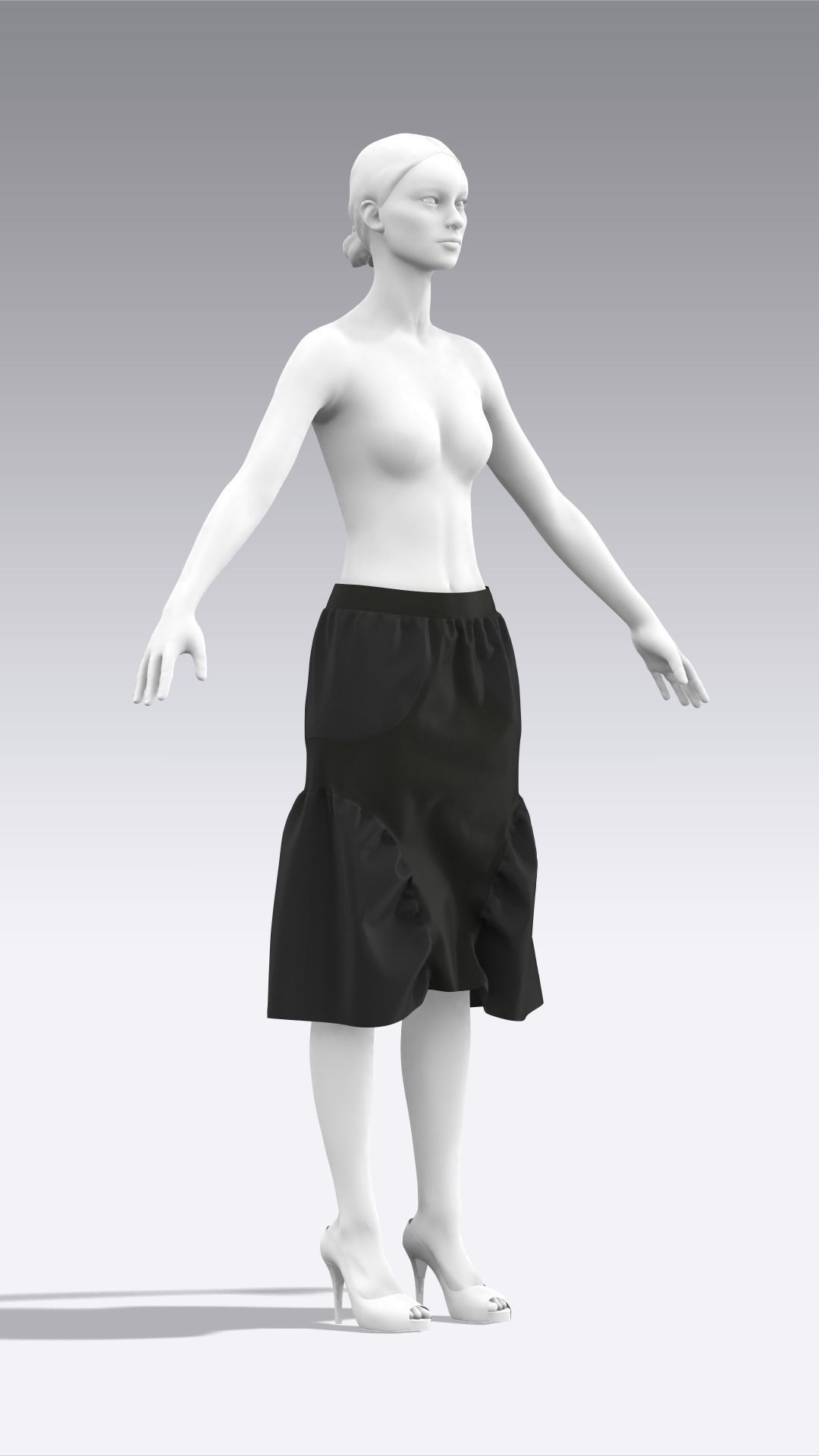 Skirt Outfits MD CLO 3D zprj project files 3D model 3D model_111