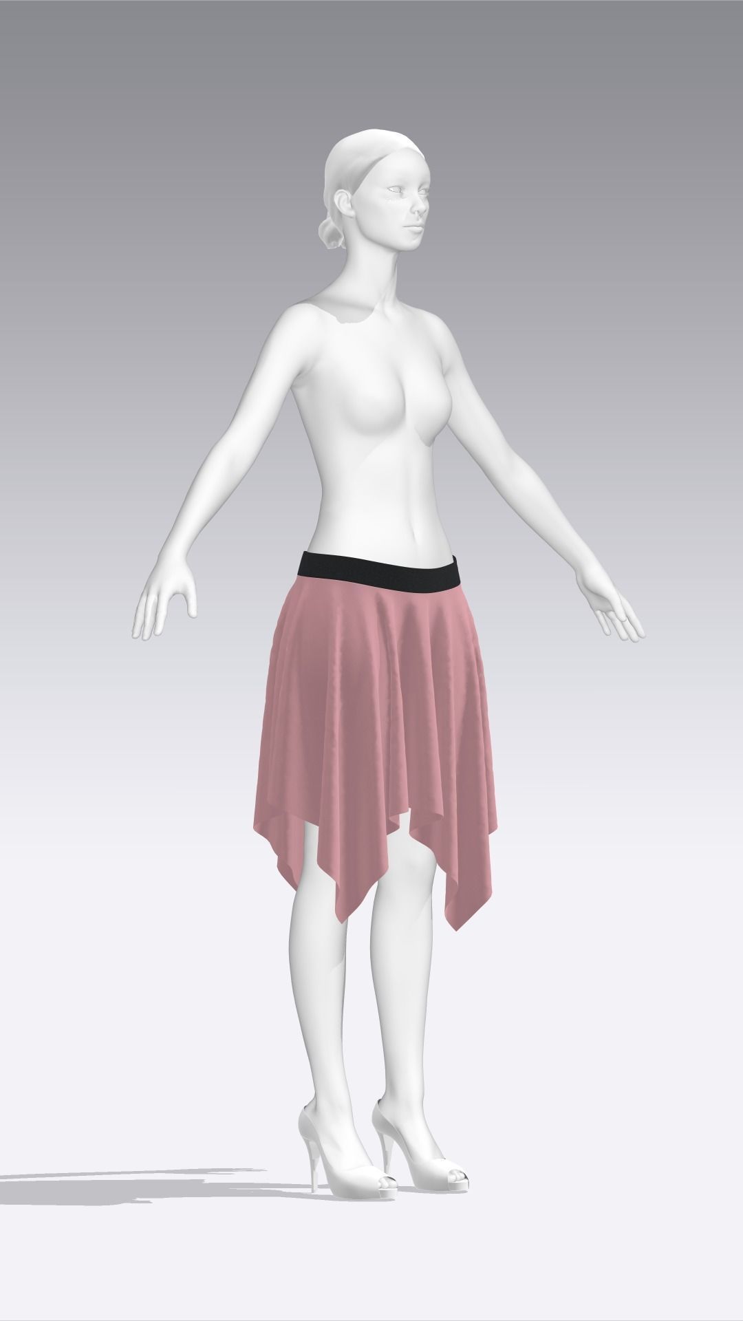 Skirt Outfits MD CLO 3D zprj project files 3D model 3D model_96