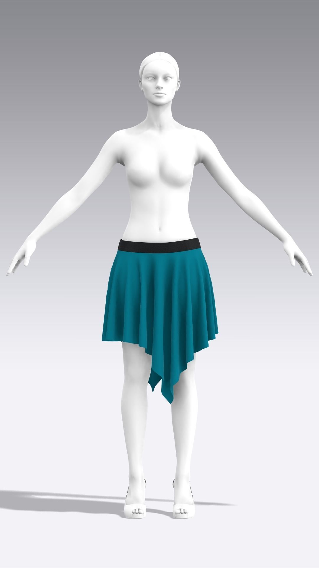 Skirt Outfits MD CLO 3D zprj project files 3D model 3D model_94