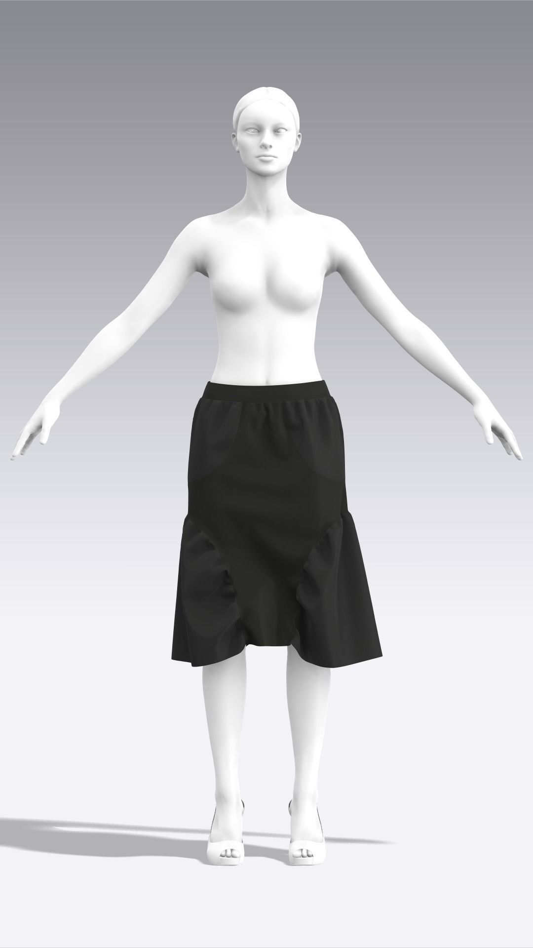 Skirt Outfits MD CLO 3D zprj project files 3D model 3D model_108