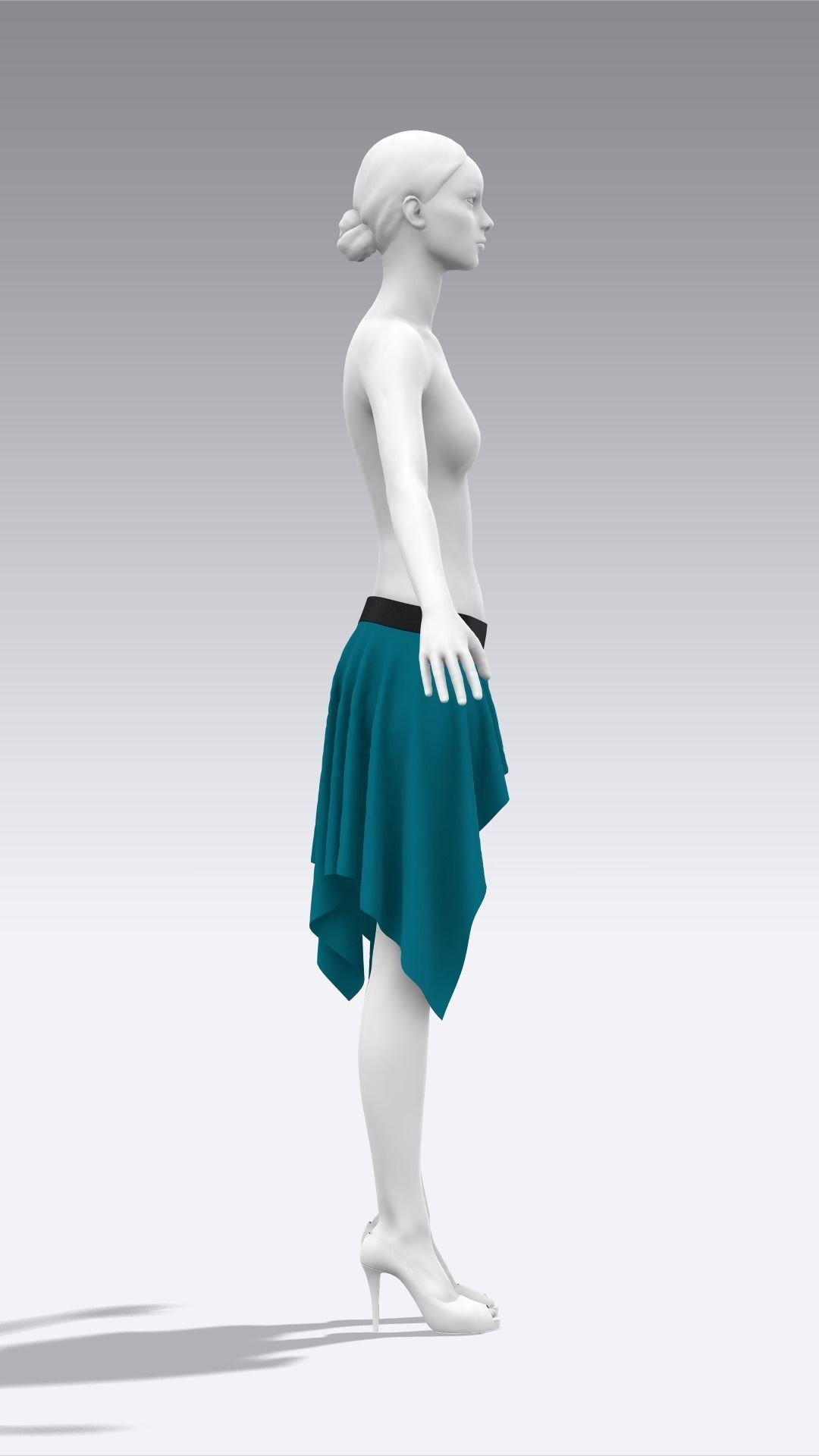 Skirt Outfits MD CLO 3D zprj project files 3D model 3D model_85