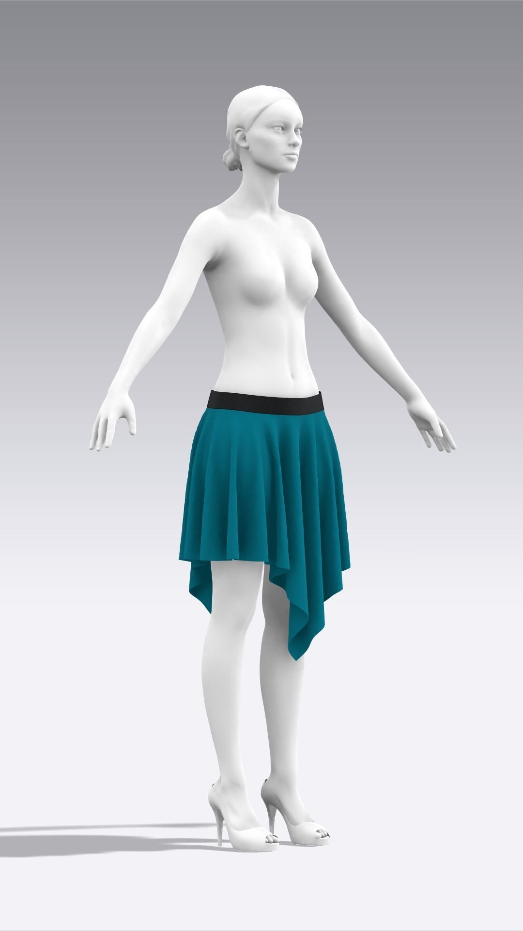 Skirt Outfits MD CLO 3D zprj project files 3D model 3D model_101