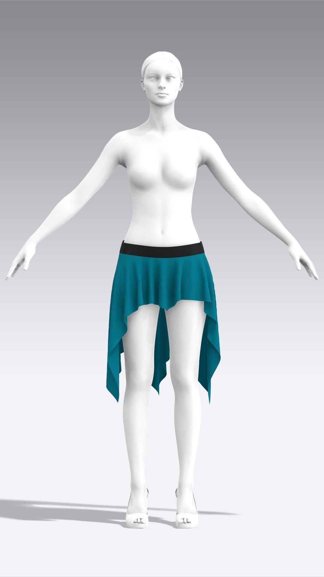 Skirt Outfits MD CLO 3D zprj project files 3D model 3D model_88