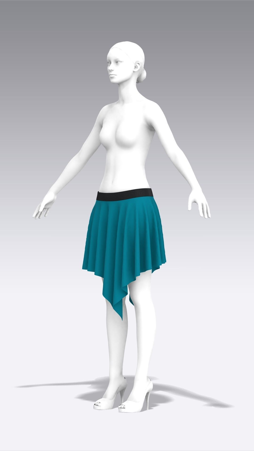 Skirt Outfits MD CLO 3D zprj project files 3D model 3D model_90