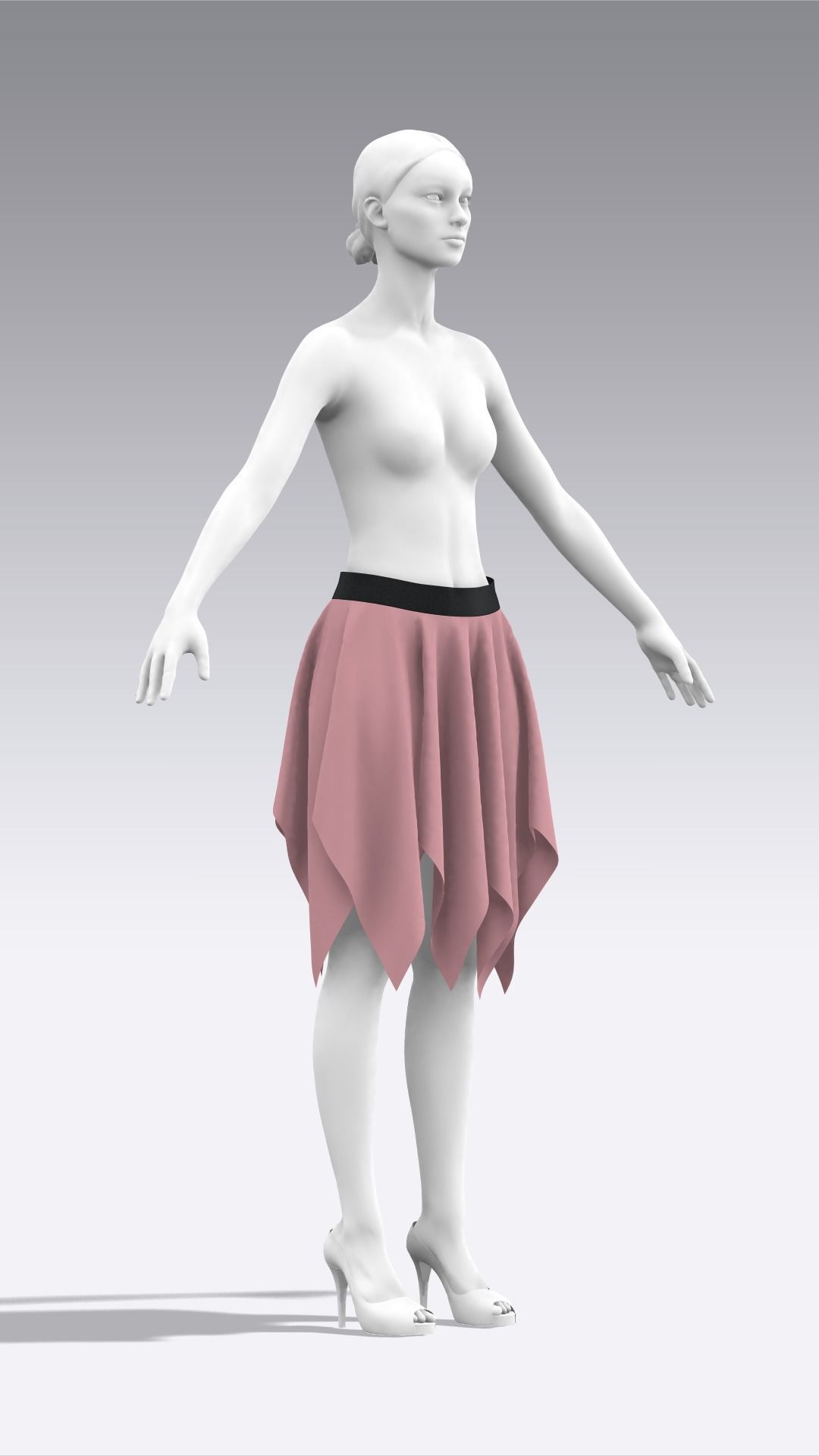 Skirt Outfits MD CLO 3D zprj project files 3D model 3D model_105