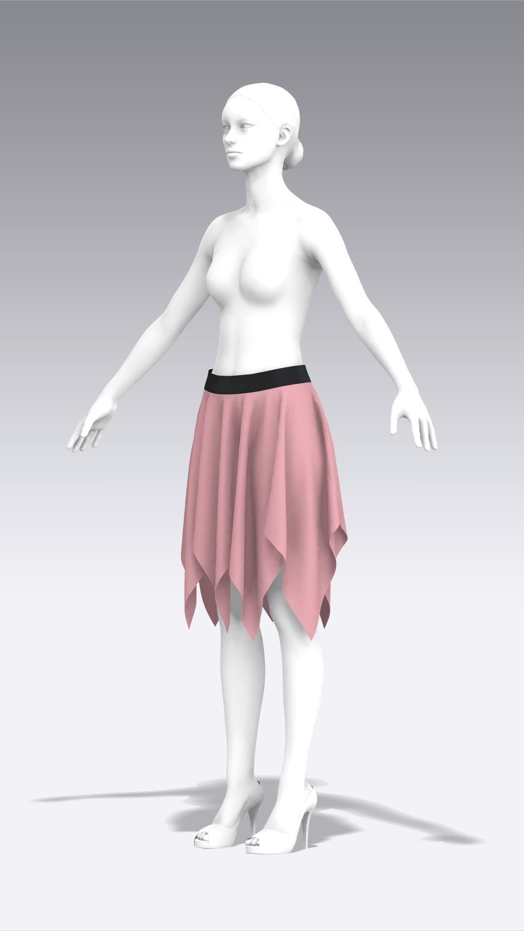 Skirt Outfits MD CLO 3D zprj project files 3D model 3D model_100