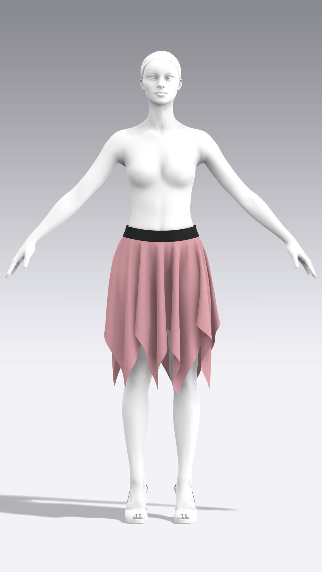Skirt Outfits MD CLO 3D zprj project files 3D model 3D model_102