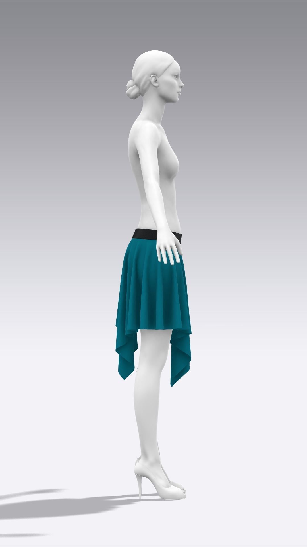 Skirt Outfits MD CLO 3D zprj project files 3D model 3D model_97