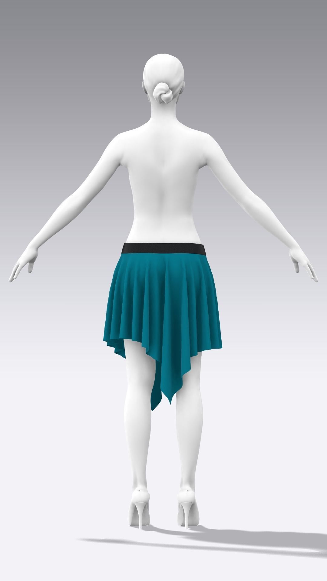 Skirt Outfits MD CLO 3D zprj project files 3D model 3D model_95