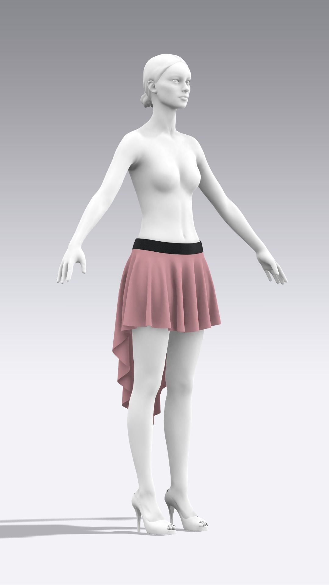 Skirt Outfits MD CLO 3D zprj project files 3D model 3D model_107