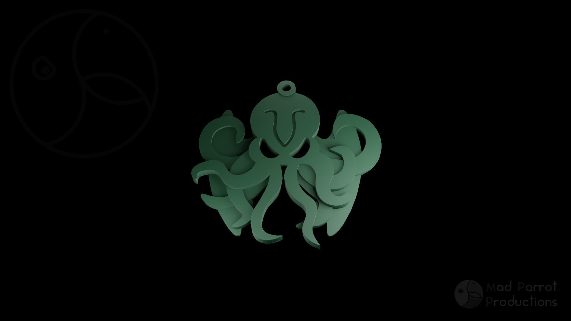 Cthulhu Christmas Tree Decoration 3D print model_3