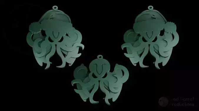 Cthulhu Christmas Tree Decoration 3D print model