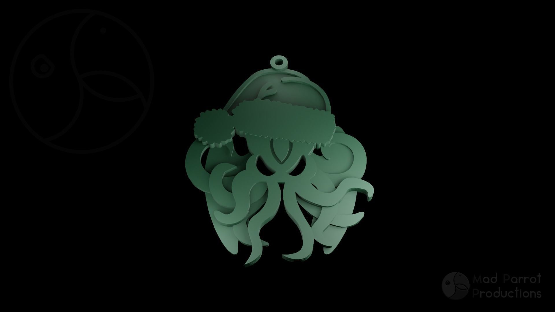 Cthulhu Christmas Tree Decoration 3D print model_1