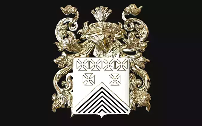 Crest ornate coat of arms