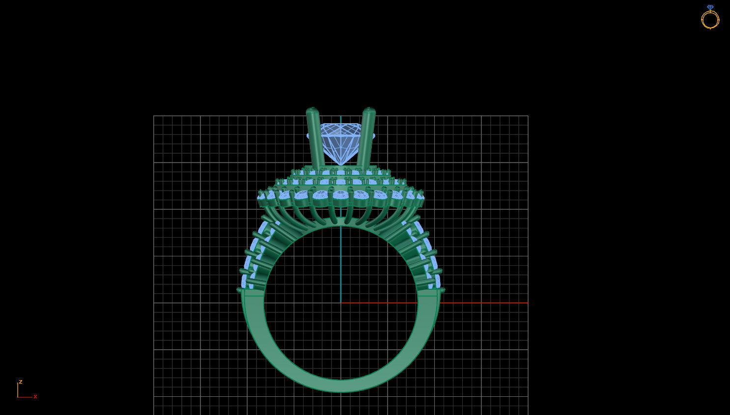 DIAMOND RING 3D print model_1