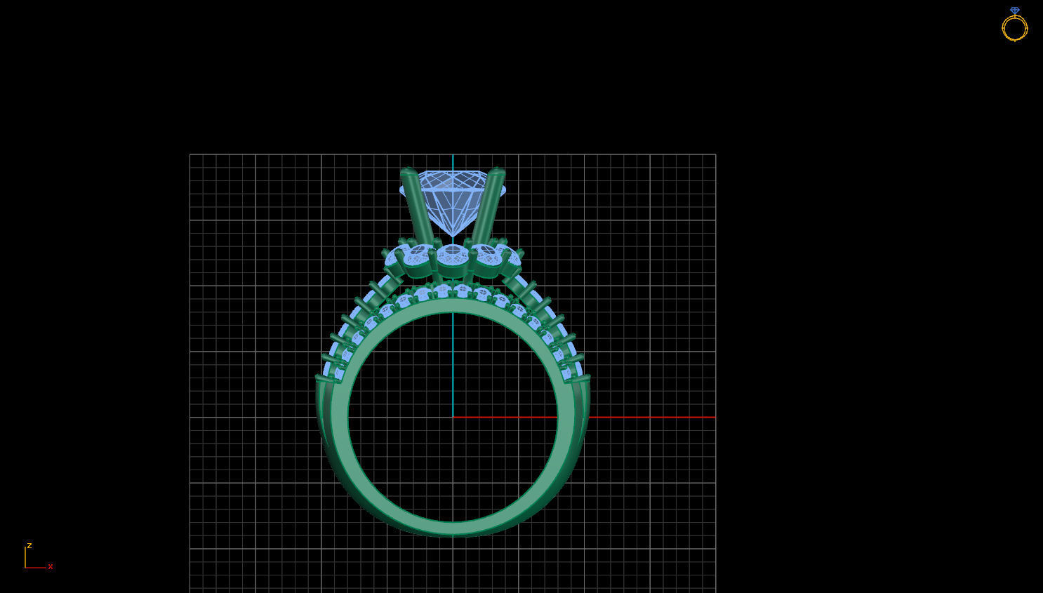 DIAMOND RING 3D print model_1