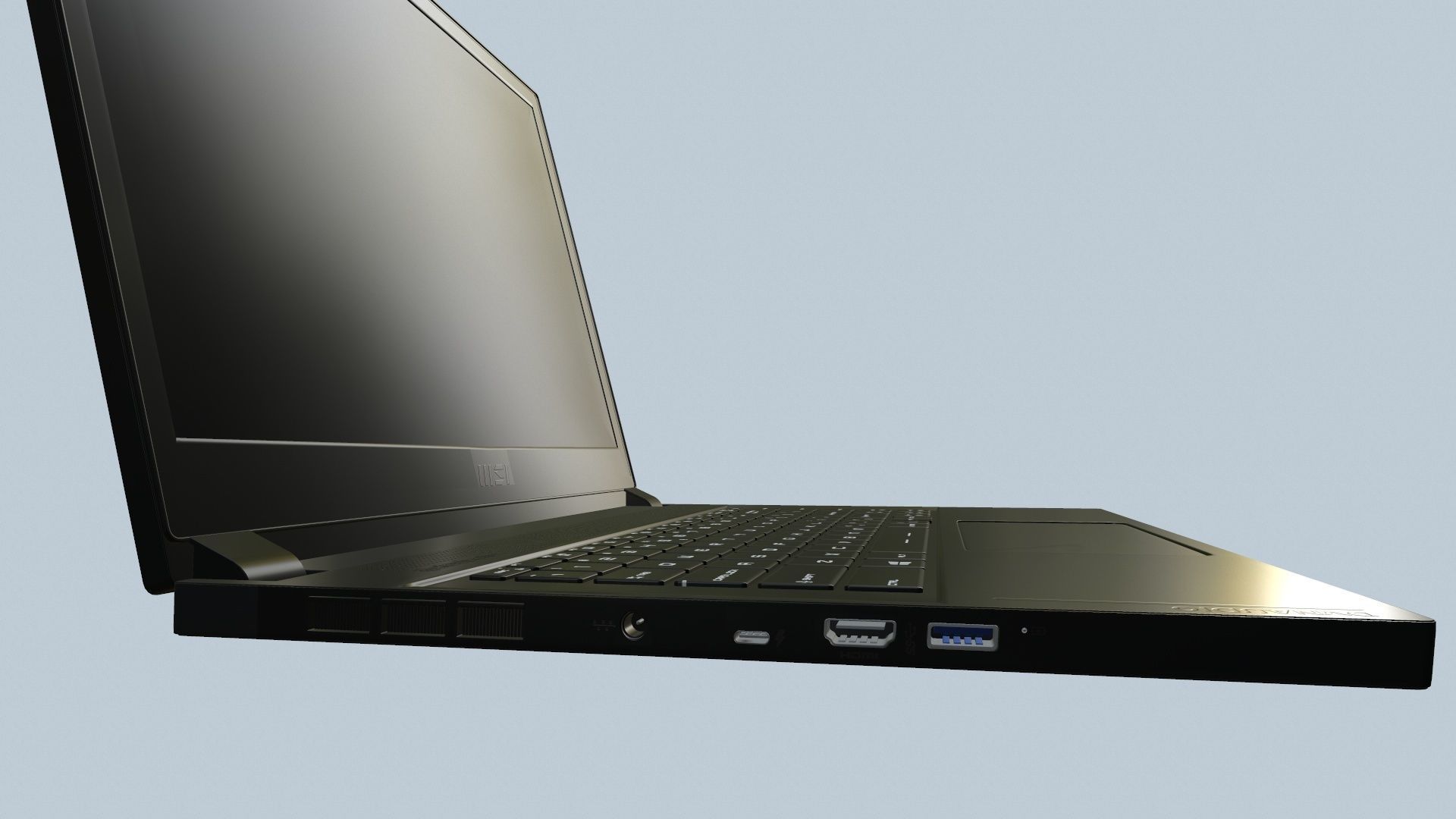 MSI Gaming Laptop 3D model_4