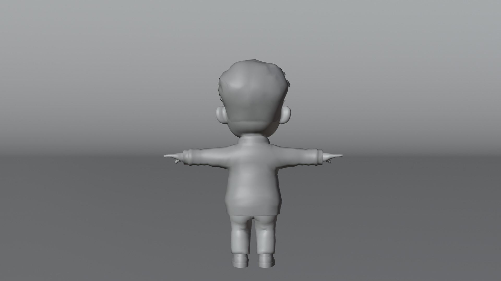 Boy Cartoon Character 2 3D model_17