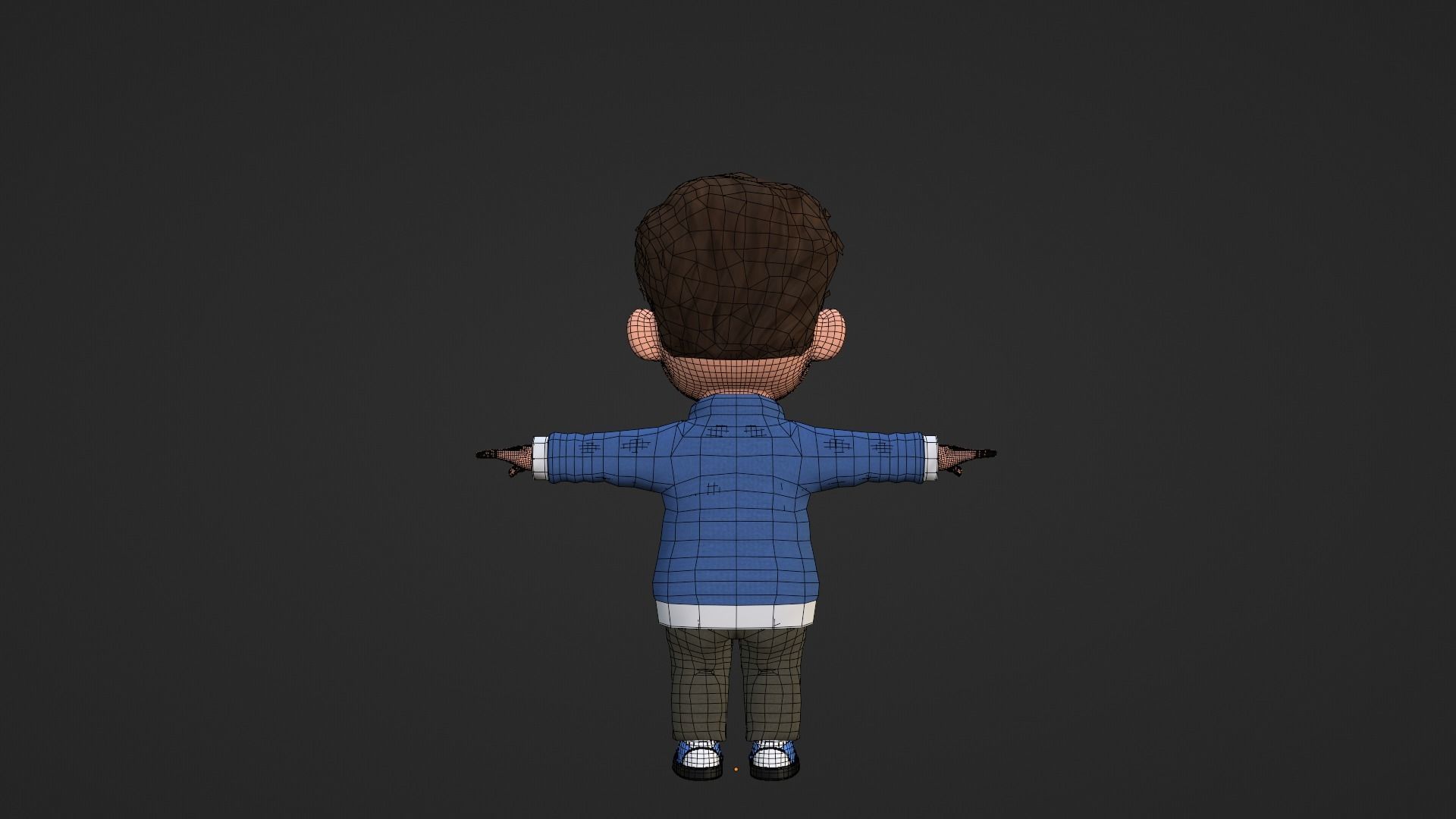 Boy Cartoon Character 2 3D model_25