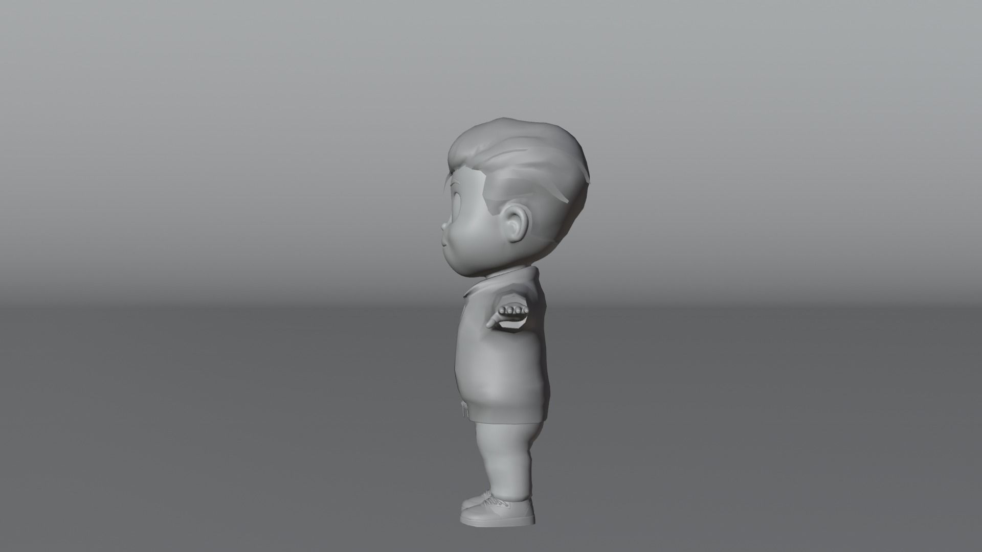 Boy Cartoon Character 2 3D model_18