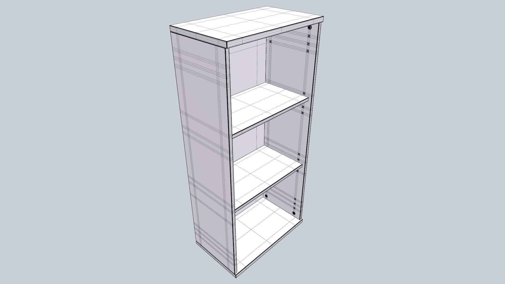 Wooden Rack 3D model_16