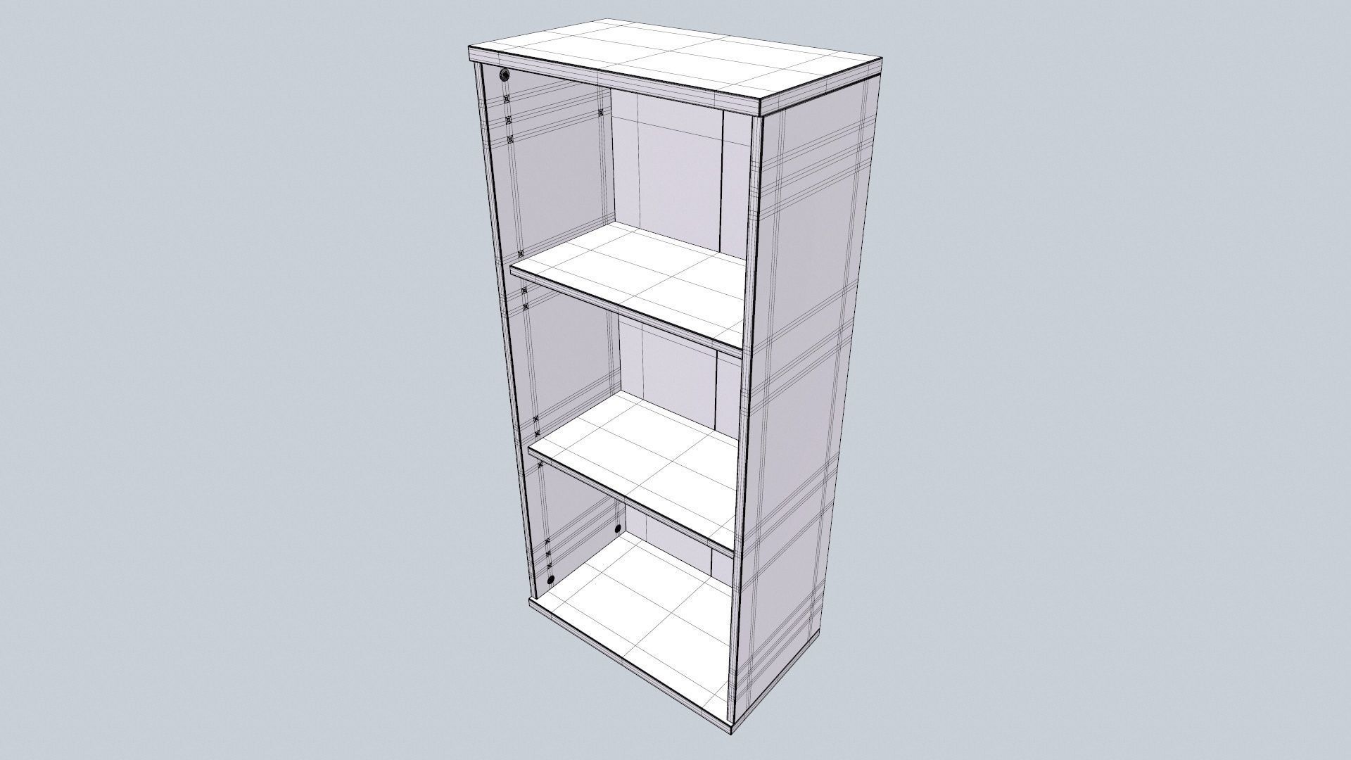 Wooden Rack 3D model_15