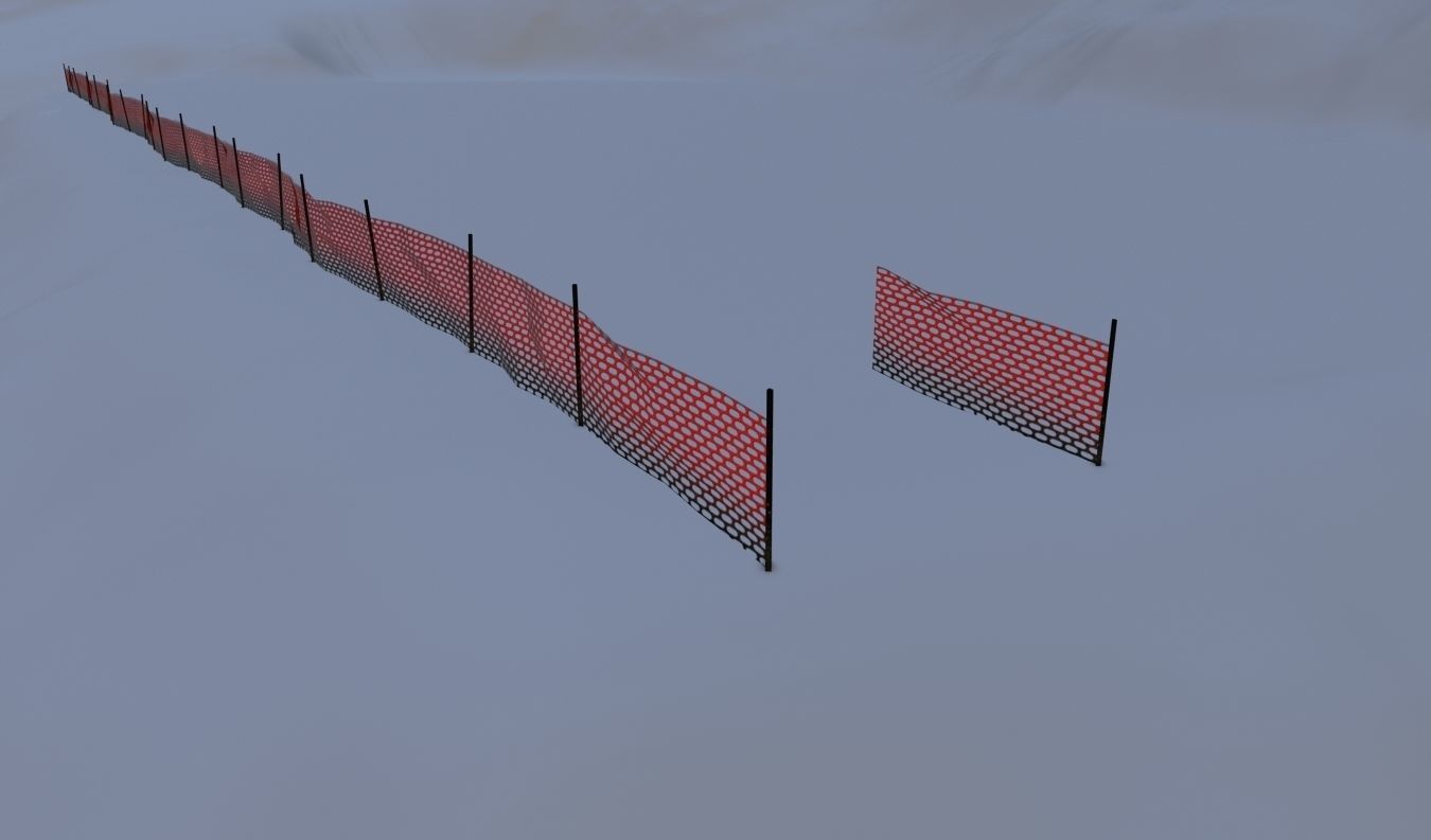 Low-Poly Orange fence Texture_2