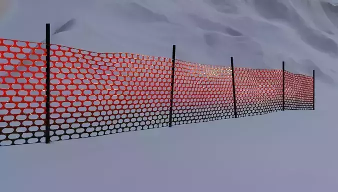 Low-Poly Orange fence Texture