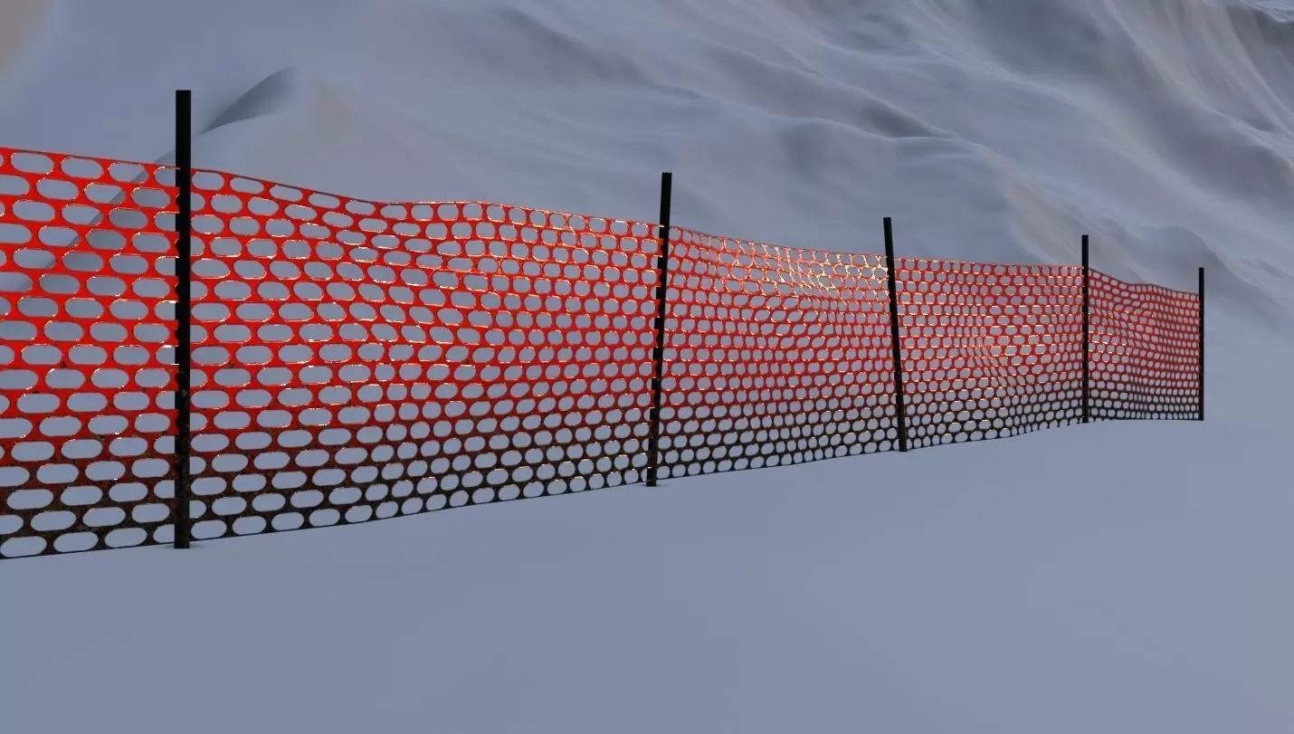 Low-Poly Orange fence Texture_0