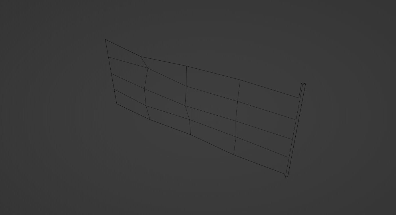 Low-Poly Orange fence Texture_3