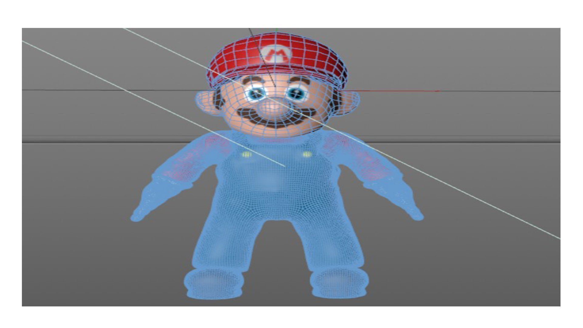Mario character in overalls Low-poly 3D model_5