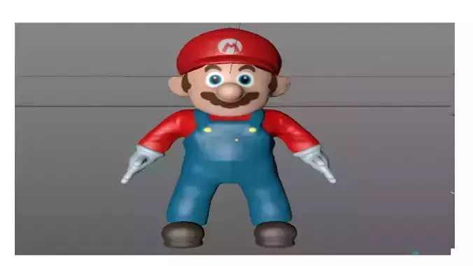 Mario character in overalls