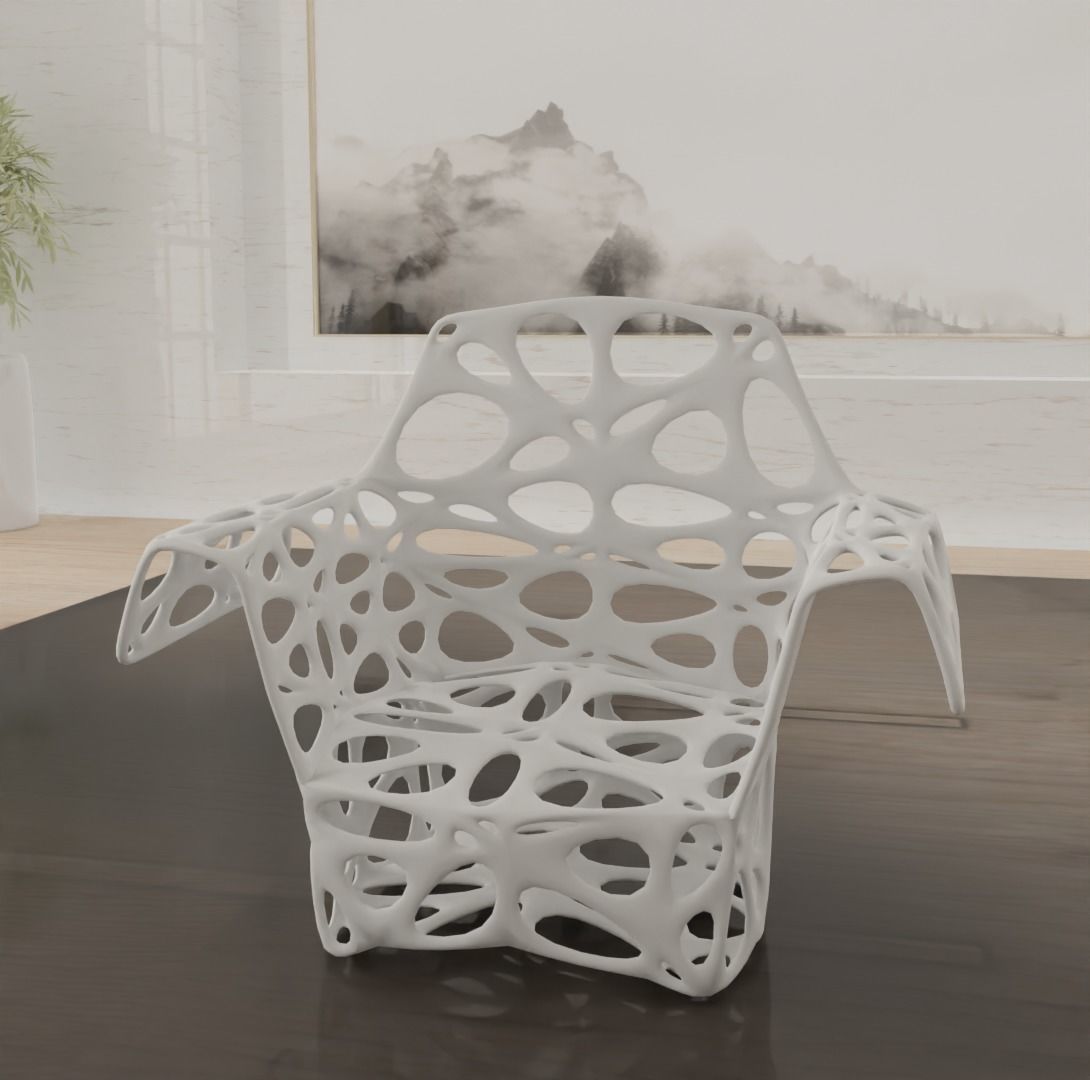 Modern Chair 3D print model_7