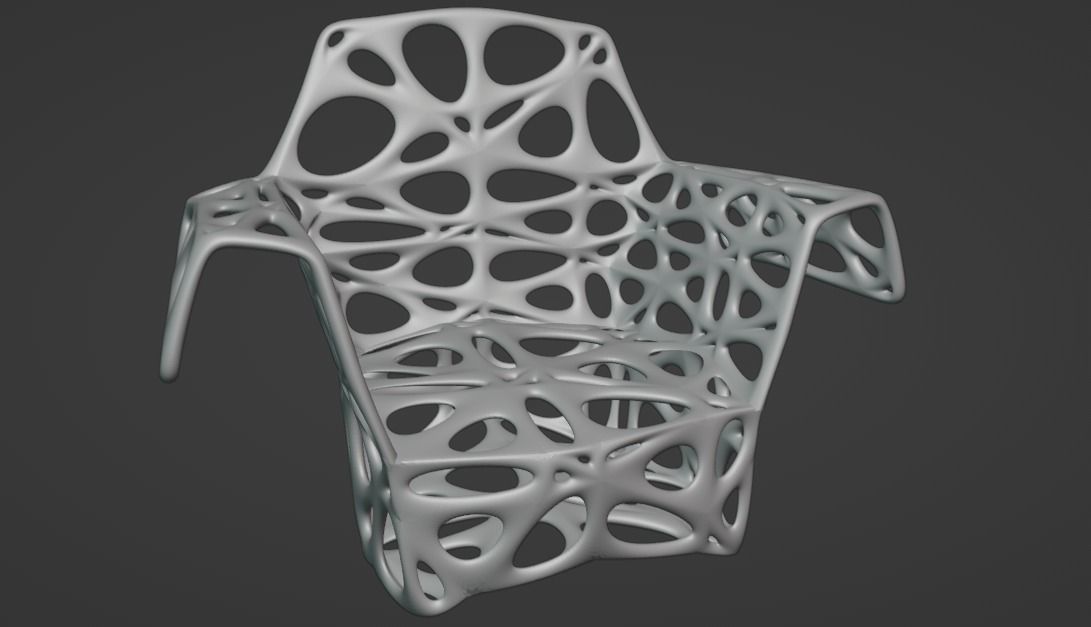 Modern Chair 3D print model_8