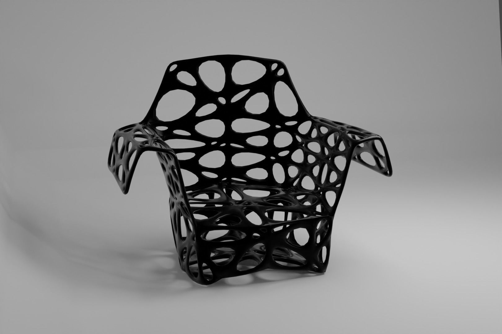 Modern Chair 3D print model_3