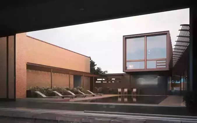 Spacious House With Swimming Pool Scene