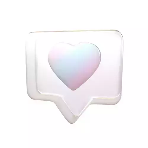 Socail Media Heart Bubble v1 012