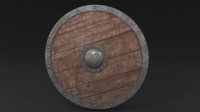 LowPoly Medieval Shield GameReady Asset Low-poly 3D model