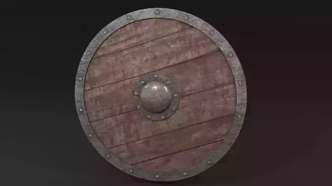 LowPoly Medieval Shield GameReady Asset