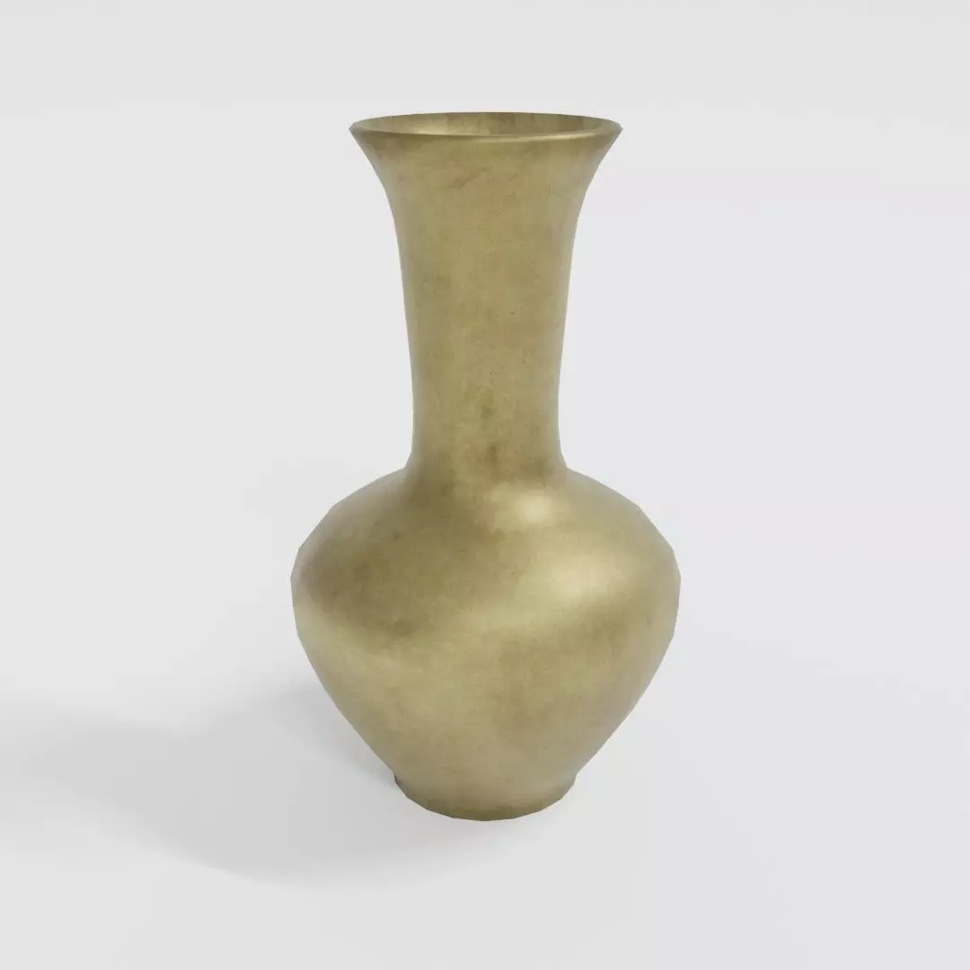 Old Brass Vase Free low-poly 3D model