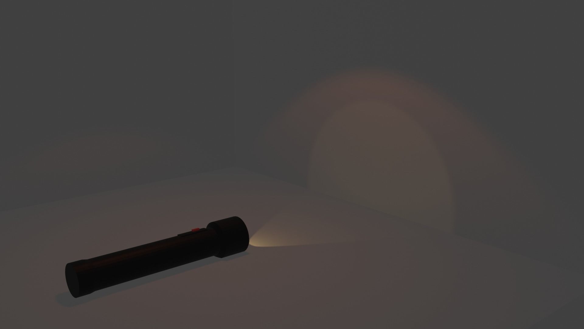 Black Flashlight 3D model_3
