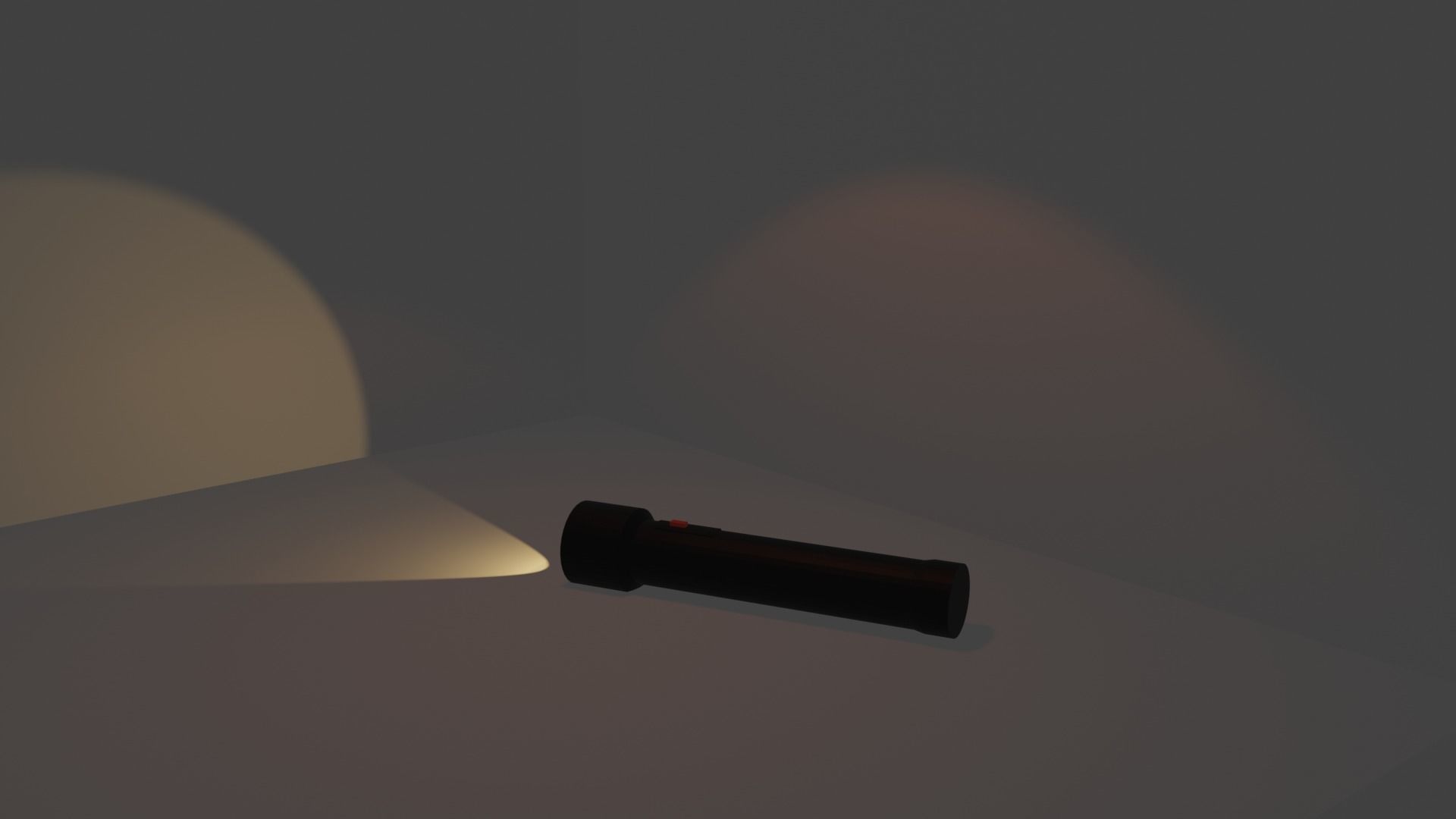 Black Flashlight 3D model_1
