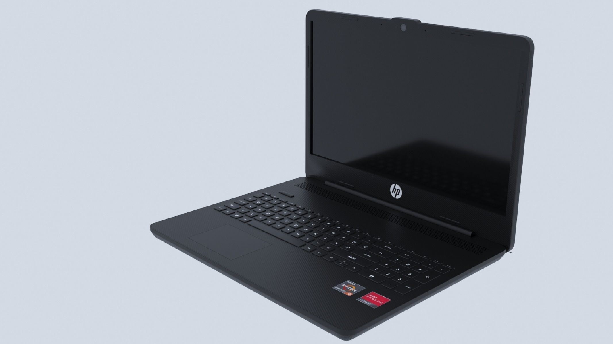 3d model laptop HP AMD Ryzen 5 3D model