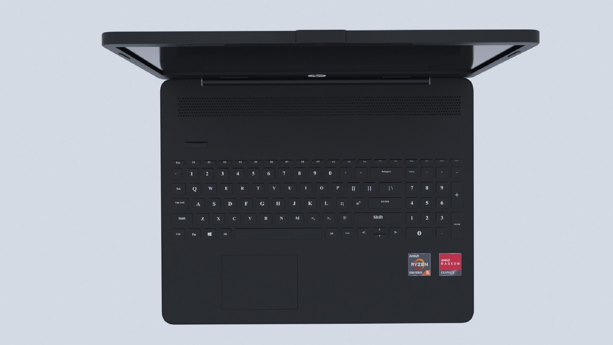 3d model laptop HP AMD Ryzen 5 3D model