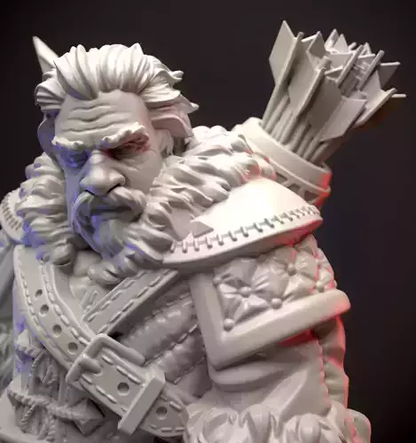 Dwarf archer  3D print model
