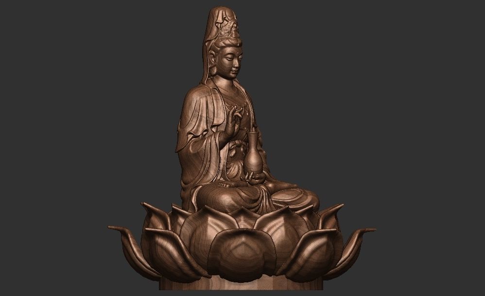 Bodhisattva Guan Yin 3D model 3D printable | CGTrader