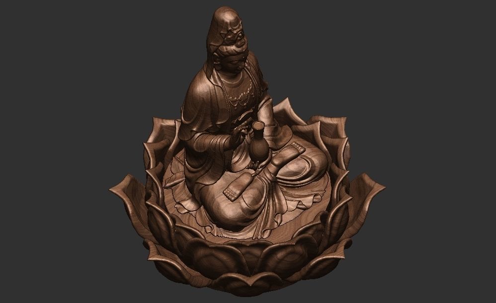 Bodhisattva Guan Yin 3D model 3D printable | CGTrader