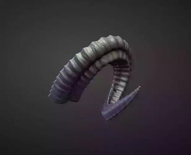 HORN37 high poly sculpt